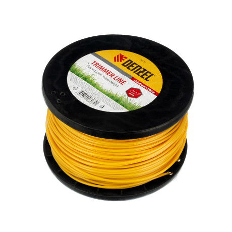 Леска для триммера круглая 2.4 мм, 160 м, на Din катушке Denzel