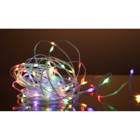 Гирлянда капелька LLN-15 100ламп длина 10м ЦВЕТНАЯ (100)