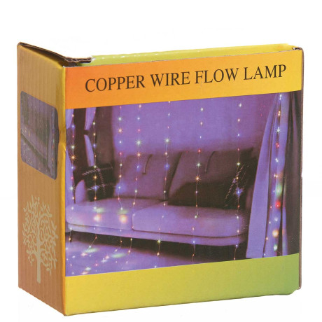 Гирлянда капелька LLN-15 100ламп длина 10м ЦВЕТНАЯ (100)