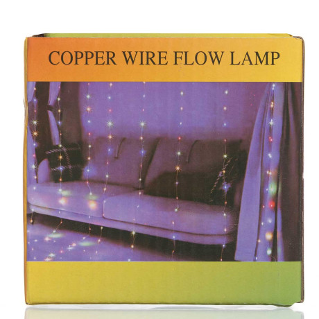 Гирлянда капелька LLN-15 100ламп длина 10м ЦВЕТНАЯ (100)