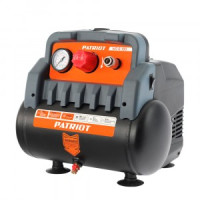 PATRIOT Компрессор поршн.безмасл.WO 6-180 ,180 л/мин,8 бар,1100 Вт,6 л,быстросъемный 1/4&quot;,525301910