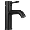 СоюзКран Смеситель для раковины, керам. картридж 35мм, нерж. сталь, черный SS02-M132