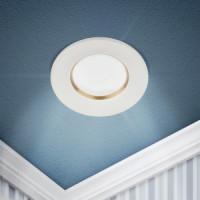 ЭРА св-к встр. KL107 WH/GD MR16 GU5.3 85х25(70) белый золото 61095