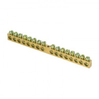 EKF Шина PEN &quot;ноль-земля&quot; 6x9мм 16 отверстий латунь крепеж по краям PROxima sn0-63-16-k