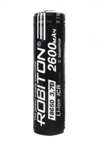 Ак-р Robiton 18650 2600mAh с защитой PK1 19*70, 13488