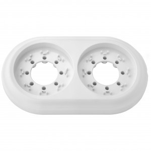 Bylectrica РЕТРО рамка 2 мест. (ABS-пластик), БЕЛЫЙ ЮЛИГ.735212.471