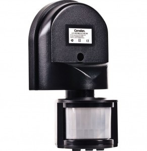 Camelion датчик движения ИК LX-16C настенный 1200W 180° (дальность 2-12м) черный IP44
