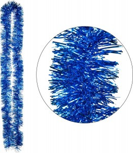 Мишура SYMTA-1623181 ПЭТ, 2м 6 слоев, синий Волшебная страна