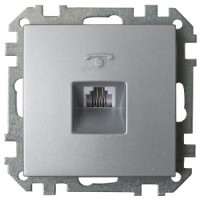 Bylectrica СТИЛЬ мех. розетки телефонной серебро, (ТР4-037 серебро)