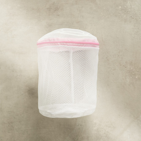 Мешок для стирки белья тм VETTA, цилиндр, на замке, пластик, полиэстер, d15х16h см