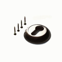 Накладка на цилиндр круг. PUERTO, никель матовый/никель блестящий  INET AL 08 SN/NP