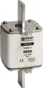 EKF Плавкая вставка ППН-39 630/400А габарит 3  fus-39/630/400