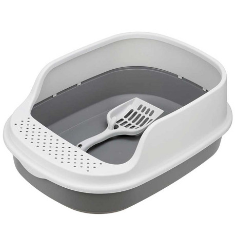 Лоток для кошек высокий борт + совок Смоки М1834 х4