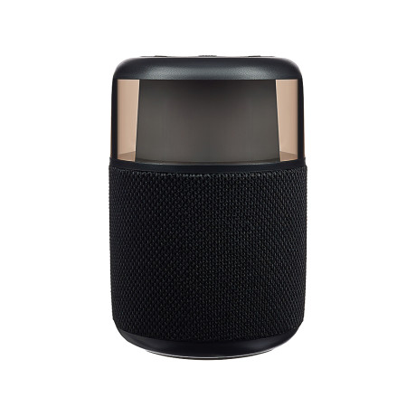 Колонка беспроводная BY GlowSound Mini, 5 Вт,подсветка, 1200мАч, microSD, ВШГ 12x8x8см, черный