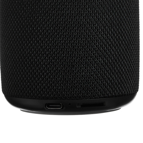 Колонка беспроводная BY GlowSound Mini, 5 Вт,подсветка, 1200мАч, microSD, ВШГ 12x8x8см, черный