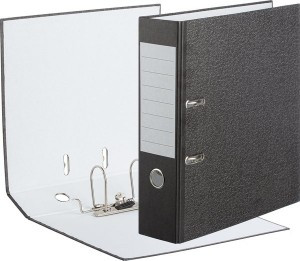 Папка-регистратор Attache 80 мм, черный мрамор, без уголка 1203748