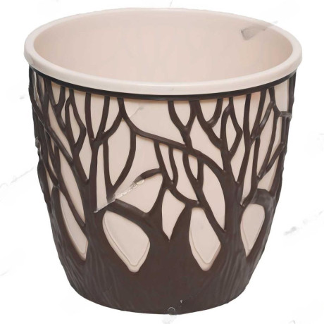 Кашпо Форест 3,5л коричневый/пудра КШ-0981 ВМС