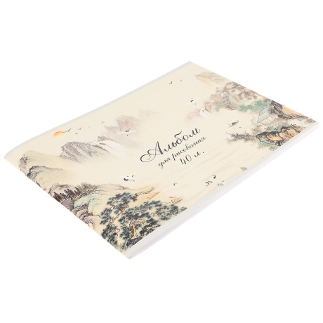 ClipStudio Альбом для рисования A4 40л., офсет 90г/м2, обл. картон, скрепка, 4 дизайна