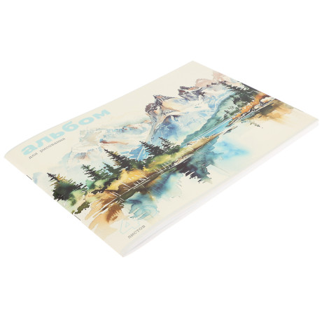 ClipStudio Альбом для рисования A4 40л., офсет 90г/м2, обл. картон, скрепка, 4 дизайна