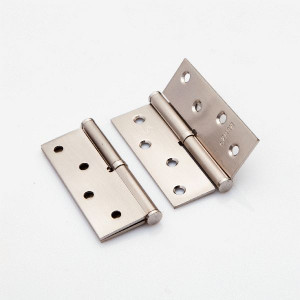 Петля под врезку съемная РЕНЦ 100*75*2,5, правая, б/колп. никель матовый INR 100 FH SN(2шт)