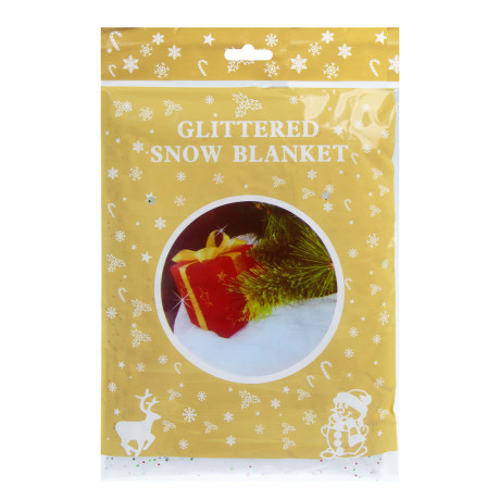 СНОУ БУМ Юбка под елку с блестками, диаметр 90см, полиэстер