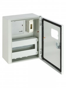 TDM щит (корпус) метал. ЩУРН-1/12 (400х315х165), окно, IP54 Народный эконом SQ0905-3205