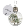 СНОУ БУМ Шар 8 см, прозрачный с декором внутри, LED, 2 вида