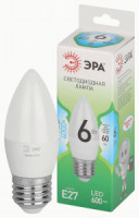 ЭРА GREEN LINE лампа св/д свеча E27 B35 6W(600lm) 4000K 4K B35-6W-840-E27 GL 38x122 67132