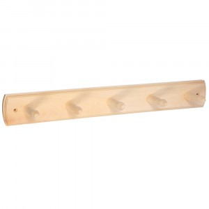 Вешалка 5-ти рожковая, липа, 45х6,5х7 Банные штучки