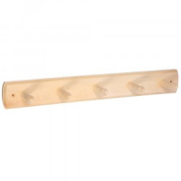 Вешалка 5-ти рожковая, липа, 45х6,5х7 Банные штучки