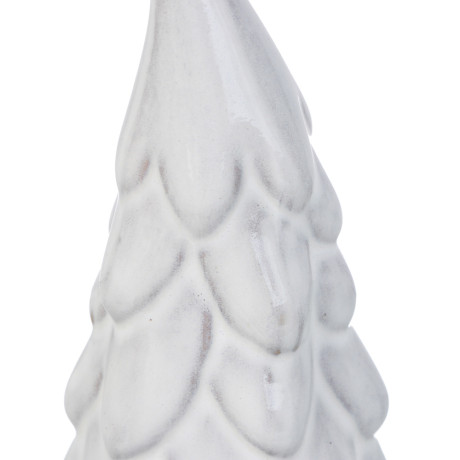 СНОУ БУМ Фигура декоративная "Елка" керамика 7x6x17 см, белый