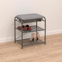 Подставка д/обуви (пвл) Гранада13В НБК (2полки с сид.и ящ) 45*30*50(граф) ПДОГ13ВНБКГр под заказ ЗМИ