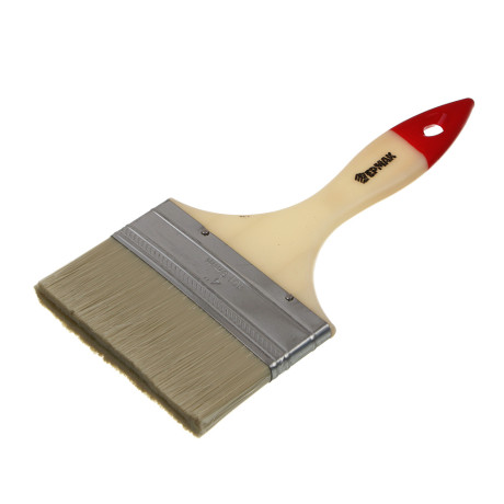 ЕРМАК Набор 4х малярных флейцевых кистей смешанный ворс: 25/50/70/100мм