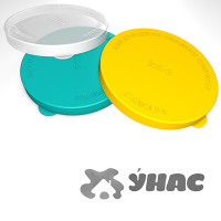 Крышка пластик.под хол. КП-2 цветная ЖЁЛТАЯ (250)