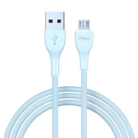 FORZA Кабель для зарядки Акварель Micro USB, 1м, 2А, 4 цвета, пакет