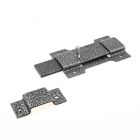 Засов накладной "Делга" СЕРЫЙ (плоский)   \25