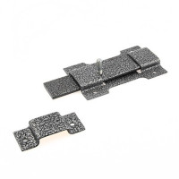 Засов накладной &quot;Делга&quot; СЕРЫЙ (плоский)   \25