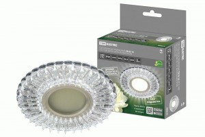 TDM Св-к св/д встр. СВ 03-16 MR16 50W G5.3 LED подсветка 3W зеркальный/хром SQ0359-0146