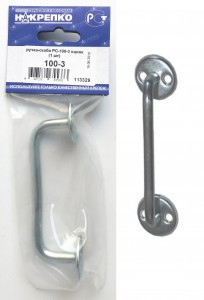 Ручка-кнопка РС-100-3 оцинкованная (1 шт BL) (цена за шт) НАКРЕПКО 113329