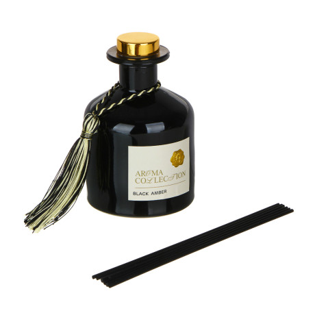 BY Аромадиффузор в декоративном флаконе, 230 мл, аромат (BLACK AMBER)