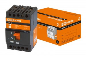 TDM ВА88-32 3Р  80А автомат. выкл. 25кА Iном 125А тепловой и ЭМ расцепитель Iотс.10Iн SQ0707-0007