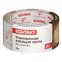 Скотч 48/50 КОНТАКТ ДОМ Без ножниц 45 мкм прозрачный арт.23692