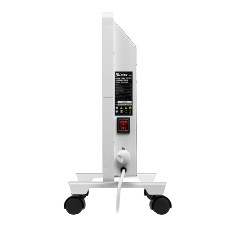 Конвектор электрический КМ-1000.1, 230 В, 1000 Вт, X-образный нагреватель, колеса, термостат MTX