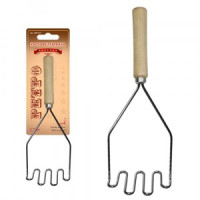 Картофелемялка "Ретро" (кратность 6шт!!!), нерж.сталь, дерево AN57-27 Мультидом