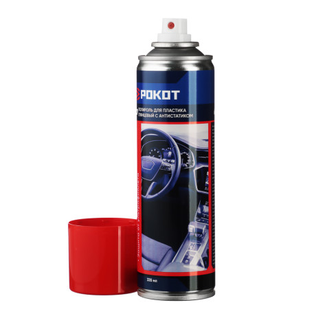 РОКОТ Полироль для пластика глянцевый с антистатиком, аэрозоль, 335 мл.