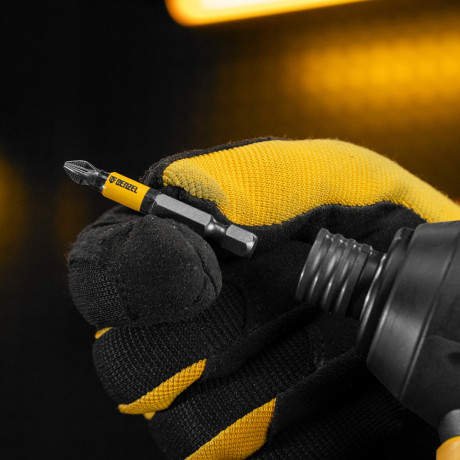 Бита PZ2х50, сталь легированная S2, 10 шт., круглый профиль, отрывная упаковка, , Е 6,3 Denzel