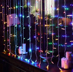 Гирлянда-занавес ул. ULD-C2030-240/TWK (мерц) 240LED разноцв. 3x2/24нит соед 6мод, пр.бел IP67 Uniel