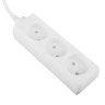 FORZA Удлинитель 3 гнезда, сеч. провода 0,75 кв.мм, 3м, евророзетка, 6A, макс. мощность1500Вт