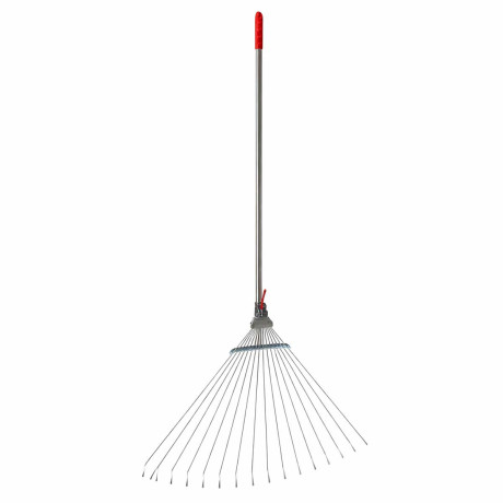 Грабли веер 15-зубьев (130223-15) с черенком раздвижные проволочные САДОВИТА (25)