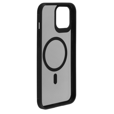 ВСЁГАЗИН Чехол для смартфона MS Карбон, iP - 12 pro max, ms, черный